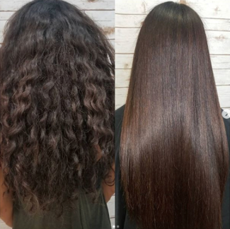 Permanent straightening replacement photo